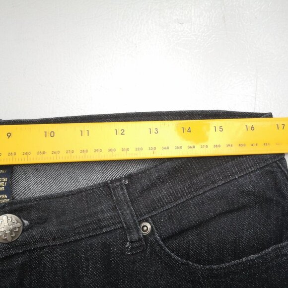 Request Ladies Size 10 Dark Wash Straight Narrower at Bottom Blue Jeans - Picture 9 of 11